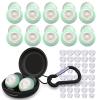5 Pairs Ear Plugs for Sleeping Noise Reduction,Beinkap Reusable Earplugs Hearing Protection for Focus, Noise Sensitivity,Study,Work,Snoring,Motorcycle,Concert,Airplanes,24dB-33dBGreen view 3