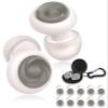5 Pairs Ear Plugs for Sleeping Noise Reduction,Beinkap Reusable Earplugs Hearing Protection for Focus, Noise Sensitivity,Study,Work,Snoring,Motorcycle,Concert,Airplanes,24dB-33dBWhite view 1