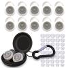 5 Pairs Ear Plugs for Sleeping Noise Reduction,Beinkap Reusable Earplugs Hearing Protection for Focus, Noise Sensitivity,Study,Work,Snoring,Motorcycle,Concert,Airplanes,24dB-33dBWhite view 3