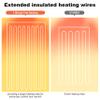 Heated Seat Cover,1 Minute Fast Heating,2 Heat Settings,UL Listed Heated Seat Warmer Cushion Black, Long Straps Design. view 3
