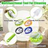 16 Inch Microfiber Duster Kit with 4 Pcs Duster Head, Feather Dsters, Washable and Reusable Duster, Wet and Dry Use, Cleaning Tools for Car,Office,Household view 3