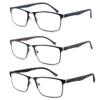 Ryegis Pack 3 Bifocal Reading Glasses For men,Blue Light Blocking Computer No line Reader 2.25 view 1