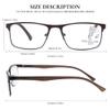 Ryegis Pack 3 Bifocal Reading Glasses For men,Blue Light Blocking Computer No line Reader 2.25 view 3