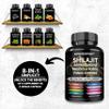 8-in-1 Shilajit 9000 Panax Ginseng 1500MG Ashwagandha 2000MG Rhodiola Rosea 1000MG, Turmeric 500MG, Gingko Biloba 500mg, Stinging Nettle 250MG, Cordyceps Mushroom 500 MG for Full Body Power view 4
