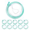 Adult Standard Nasal Cannula 10-Pack Soft Green Oxygen Tubing (7 ft) High Visibility, Kink-Resistant & Lightweight view 1