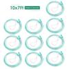 Adult Standard Nasal Cannula 10-Pack Soft Green Oxygen Tubing (7 ft) High Visibility, Kink-Resistant & Lightweight view 4