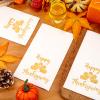 WDF 100 Pack Thanksgiving Napkins Paper - 3ply Fall Paper Napkins With Golden Turkey-15.8 x 13 Inches Disposable Napkins view 2