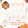WDF 100 Pack Thanksgiving Napkins Paper - 3ply Fall Paper Napkins With Golden Turkey-15.8 x 13 Inches Disposable Napkins view 3