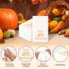 WDF 100 Pack Thanksgiving Napkins Paper - 3ply Fall Paper Napkins With Golden Turkey-15.8 x 13 Inches Disposable Napkins view 4