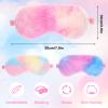 APLZGMG 3Packs Silk Eye Mask Cute Plush Appearance, Breathable and Soft Silk Sleeping Mask for Women Girls, Portable Eye Covers for Sleeping with Adjustable Straps, Sleep Mask Blackout for Traveling view 3