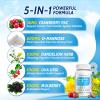5 in 1 Cranberry Supplement for Women, 36mg PAC 100% Soluble D-mannose Dandelion Herb Mulberry Uva Ursi Leaf Natural Urinary Tract Health Support, Cranberry Pills UTIs Prevention 90 Caps view 2
