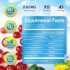 5 in 1 Cranberry Supplement for Women, 36mg PAC 100% Soluble D-mannose Dandelion Herb Mulberry Uva Ursi Leaf Natural Urinary Tract Health Support, Cranberry Pills UTIs Prevention 90 Caps view 3