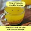 150 Turmeric Tea with Black Pepper Tea Bags, Te de Curcuma, Fresh Turmeric Tea Blend, Caffeine Free, All Natural Ingredients. Herbal Tea. No Sugar, No Caffeine, No Gluten, Vegan view 4