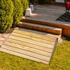 Wooden Threshold Ramps,Portable Wheelchair Ramps Home Entry Ramps Outdoor Steps Curb Ramp,Wheelchairs Walkers Car Motorcycle Entry Steps,30.8 * 30 * 15cm view 1