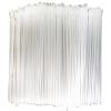 100 Pcs Snow Cone Spoon Straws Plastic Drink Stir Stick Summer Straw Slushie Shaved Ice Flexible Drinking Straw Clear view 1