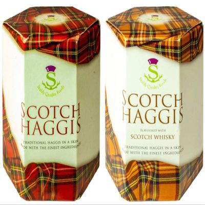 2 Pack Scottish Haggis and Scotch Whisky Haggis in a Can - Canned Haggis Food Scottish Gifts Scotland's National Dish