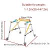 BRUAOWJF Walking Frames, Rehabilitation Aids Training Stand Walker Directional Four Wheels Disability Gliding Frame Child Standing Frame(Size:M) view 2