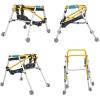 BRUAOWJF Walking Frames, Rehabilitation Aids Training Stand Walker Directional Four Wheels Disability Gliding Frame Child Standing Frame(Size:M) view 3