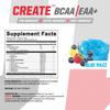 Undefined Nutrition Create BCAA/EAA+ by Brian Shaw -Muscle Recovery & Endurance, 6.8g BCAA/EAA Matrix -Full Spectrum BCAA + Essential Amino Acids Supplement  30 Servings (127 oz, Blue Razz) view 2