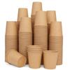 Vumdua 500 Pcs 6 oz Kraft Paper Cups - Disposable Paper Cups Hot Cold Beverage Drinking Cup for Coffee, Water, Tea, Juice, Espresso & Cortado view 1