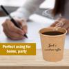 Vumdua 500 Pcs 6 oz Kraft Paper Cups - Disposable Paper Cups Hot Cold Beverage Drinking Cup for Coffee, Water, Tea, Juice, Espresso & Cortado view 3