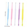 NOLITOY 60pcs Ear Wax Removal Tools Double End Ear Cleaners Spiral Spoons Safe Earwax Cleaner for Efficient in Multiple Colors Yellow White view 4