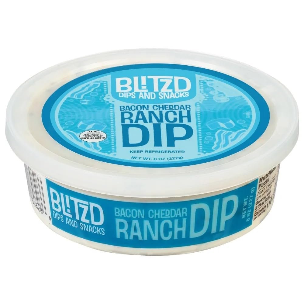 Blitzd Bacon Cheddar Ranch Dip, 8 oz, 4 Pack