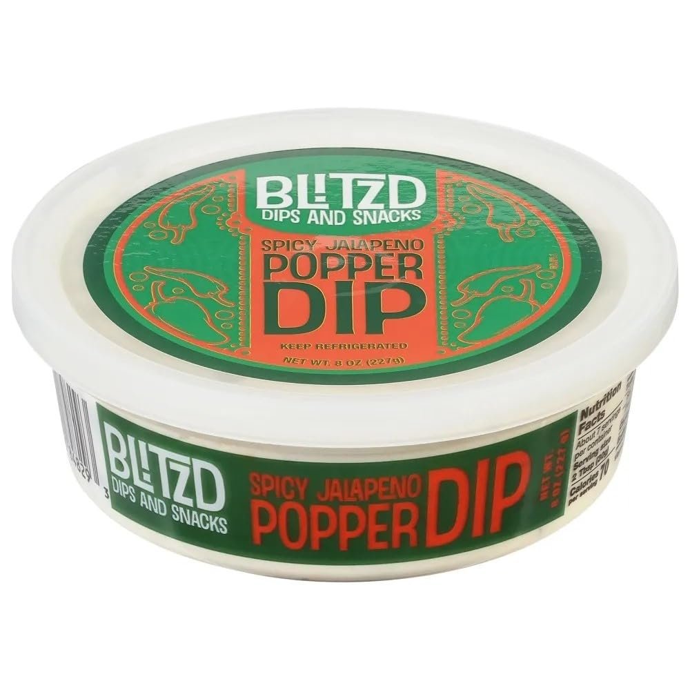 Blitzd Spicy Jalapeno Popper Dip, 8 oz, 4 Pack
