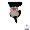 Barkertime Mid Century Pop on Beige Cat Diaper, S, with Tail Hole - Made in USA view 2