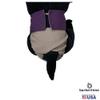 Barkertime Regal Purple on Beige Cat Diaper, L, Without Tail Hole - Made in USA view 2