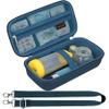 Canboc Carrying Case for Asthma Inhaler, Handheld Spacer for Adults and Kids, Mask, Inhaler Spacer Bag with Removable Shoulder Strap, Mesh Pocket fit Medicine or Essentials, Blue (Case Only) view 1