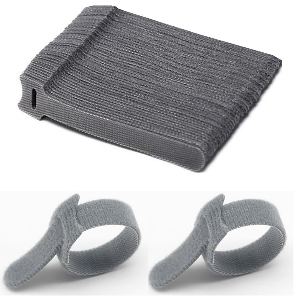 KICPUK 25 Pcs Storage Bandage Bundle, Cable Organiser, Adjustable Cord Strap, Cable Bundle for Home Hotel Restaurant Fixed Bundle Any Item (3.93 in)