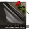 20 Sheets Flower Wrapping Paper, Waterproof Floral Bouquet Wrapping Paper for DIY Crafts, 22.4 x 22.6 Inch Translucent Black Florist Supplies Packaging Paper for Birthday Wedding Valentine's Gift view 4