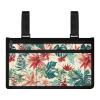 Bivxisrvo Tropical Leaves Wheelchair Side Pocket with Cup Holder Practical Wheelchair Storage Bag Portable Wheelchair Armrest Side Hanging Storage Bag Gifts for Friends and Family view 1