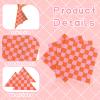 150 Pcs Orange Gingham Paper Napkins 5 * 5 Inch Pink Luncheon Napkins Checkered Napkins Disposable Guest Napkins Cocktail Luncheon Paper Plates For Tequila Sunrise Bachelorette Party Bridal Shower view 3