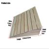 2" 3" 4" 5" 6" Rise Wheelchair Ramps For Transition Doorways,Driveways,Steps,Garages, Portable Mobile Solid Wood Home Ramps (33.8X30X13Cm/13.3X11.8X5.1In) view 4
