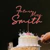 Paraeva Personalized Future Mrs Engagement Cake Topper, Bridal Shower Wedding Cake Topper, Custom Future Mrs With Name Cake Topper 1 view 2