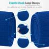 Hilph Ice Pack Strap, Stretchable, 3 Sizes Belt Extender Stretch Straps, Elastic Hook and Loop Extension Straps Add Length to Most Ice Packs, Multiple Uses, Blue view 2