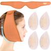 Hilph Face Ice Pack Wisdom Teeth Ice Pack Head Wrap with Washable Jaw Wrap and 4 Replacement Hot Cold Pack for Facial Oral Surgery, TMJ, Tooth Extraction, Dental Surgery, Tonsillectomy Recovery Orange view 1
