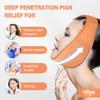 Hilph Face Ice Pack Wisdom Teeth Ice Pack Head Wrap with Washable Jaw Wrap and 4 Replacement Hot Cold Pack for Facial Oral Surgery, TMJ, Tooth Extraction, Dental Surgery, Tonsillectomy Recovery Orange view 3