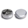 Pill Box 3 Compartment Round Pill Organizer Small Metal Pill Case for Travel A Donkey Pattern Daily Pill Container Portable Medicine Organizer for Vitamins Supplement Purse Pocket view 3