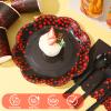 175PCS Halloween Paper Plates,Red and Black Party Decorations,Red Dot on Black Paper Plates and Napkins for Birthday Baby Shower Wedding Anniversary Halloween Party Decorations,Serves 25 view 2