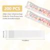 SOMIOCO Clear Long Cellophane Bags Self Sealing 3x11 in Pretzel Rod Sticker bags 1.4 mils Plastic OPP Cello Adhesive Bags For Cake Pop,Candies,200 PCS view 2