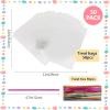 SOMIOCO Large Cellophane Treat Bags 11x14 Inch 50 Pcs Clear OPP Plastic Goodie Bags for Gift Wrapping, Bakery, Cookie, Candies, Soaps, Party Favors Packaging with Color Twist Ties view 2