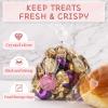 SOMIOCO Large Cellophane Treat Bags 11x14 Inch 50 Pcs Clear OPP Plastic Goodie Bags for Gift Wrapping, Bakery, Cookie, Candies, Soaps, Party Favors Packaging with Color Twist Ties view 3
