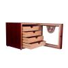 4 Drawers High Glossy Finish Wooden Cigar Cabinet Humidor Storage Box Electronic Hygrometer Humidors view 3