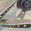 Threshold Ramp Driveway Rubber Truck Car Curb Ramps, Sidewalk Driveway Threshold Ramp for Pickups Wheelchair, Garage Barn Shed Trailer Loading Ramp, 10/12/14/15/16cm(Size:100x35x14cm(39 3/8x13 3/4x5 1 view 2
