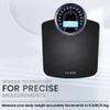 EILISON Highly Advance 2-in-1 Digital & Analog Weighing Scale for Body Weight-400lbs, 4 High Precison GX Sensor Accurate, Thick Tempered Glass, Extra Large Display (red) (New Black) view 2