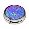 Yipoch Iridescent Pill Box Small Daily Pill Box Organizer 3 Compartment Pill Case Cute Pill Organizer Vitamin Box Travel Pill Container Pill Box for Purse Mini Round Pill Dispenser view 2