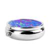 Yipoch Iridescent Pill Box Small Daily Pill Box Organizer 3 Compartment Pill Case Cute Pill Organizer Vitamin Box Travel Pill Container Pill Box for Purse Mini Round Pill Dispenser view 3